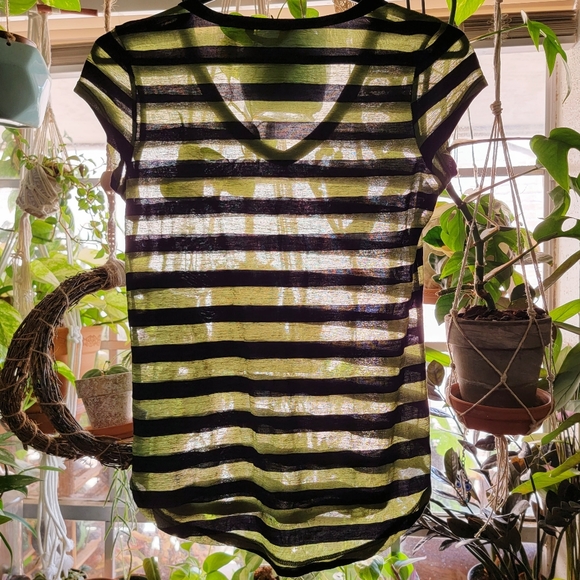 Sheer Striped Top - Picture 3 of 3
